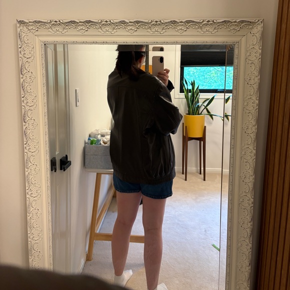 Leather bomber/varsity jacket - Picture 9 of 9